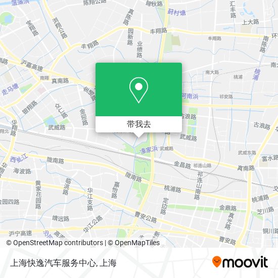 上海快逸汽车服务中心地图