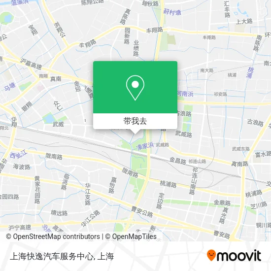 上海快逸汽车服务中心地图