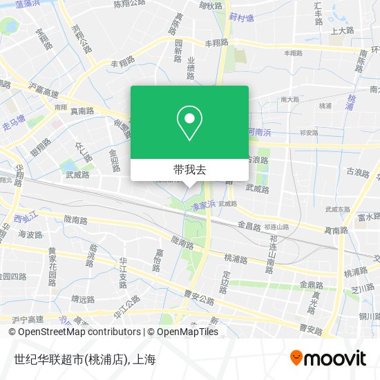 世纪华联超市(桃浦店)地图