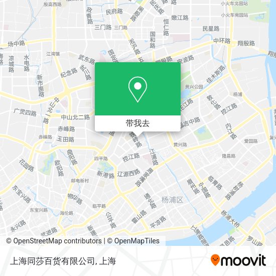 上海同莎百货有限公司地图