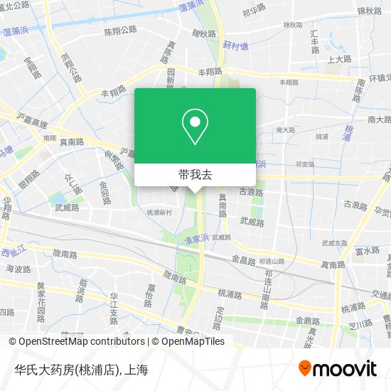 华氏大药房(桃浦店)地图