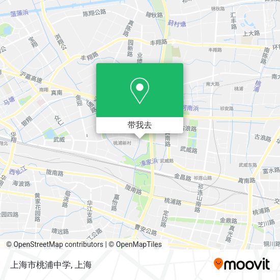 上海市桃浦中学地图
