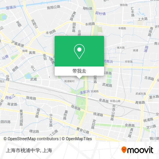 上海市桃浦中学地图