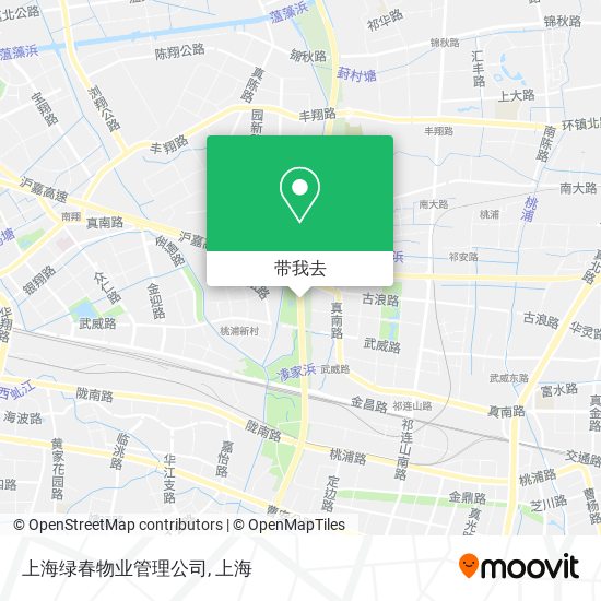 上海绿春物业管理公司地图