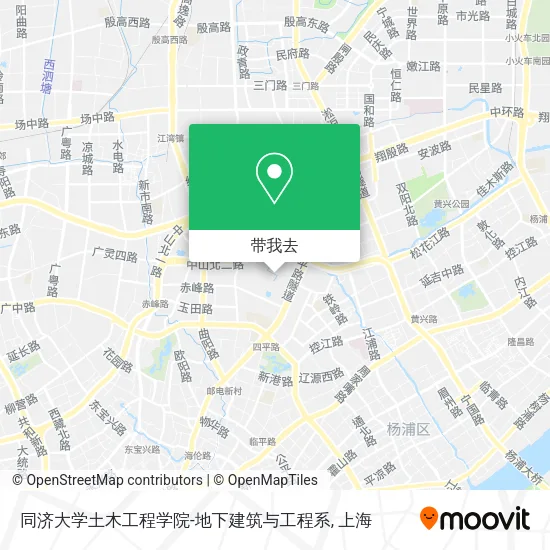 同济大学土木工程学院-地下建筑与工程系地图