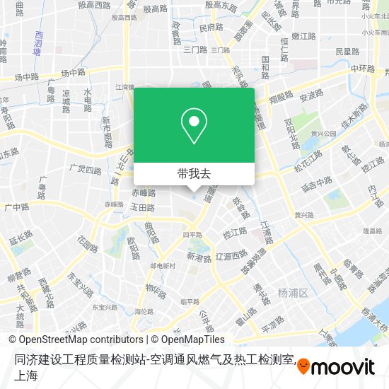 同济建设工程质量检测站-空调通风燃气及热工检测室地图
