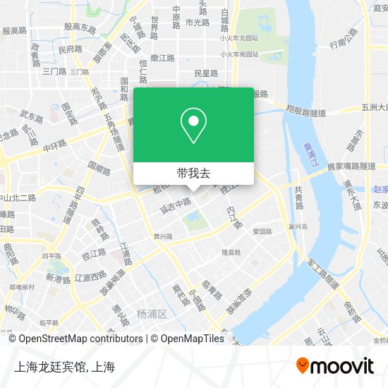 上海龙廷宾馆地图