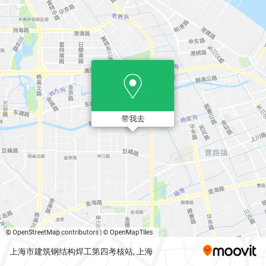 上海市建筑钢结构焊工第四考核站地图