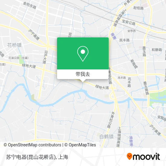 苏宁电器(昆山花桥店)地图