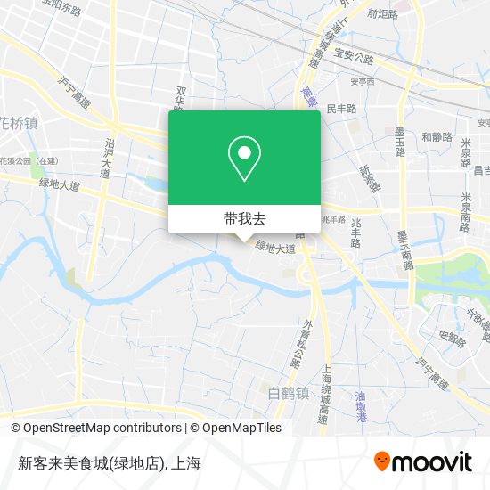 新客来美食城(绿地店)地图