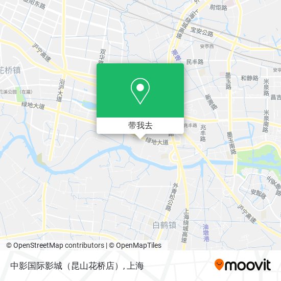 中影国际影城（昆山花桥店）地图