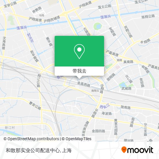 和散那实业公司配送中心地图