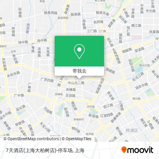 7天酒店(上海大柏树店)-停车场地图