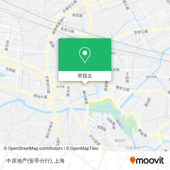 中原地产(安亭分行)地图