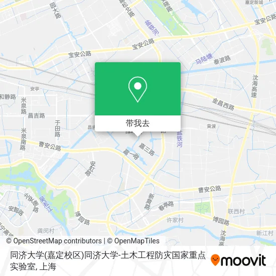 同济大学(嘉定校区)同济大学-土木工程防灾国家重点实验室地图