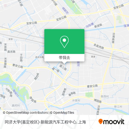 同济大学(嘉定校区)-新能源汽车工程中心地图