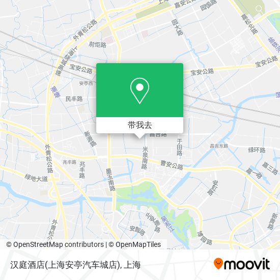 汉庭酒店(上海安亭汽车城店)地图