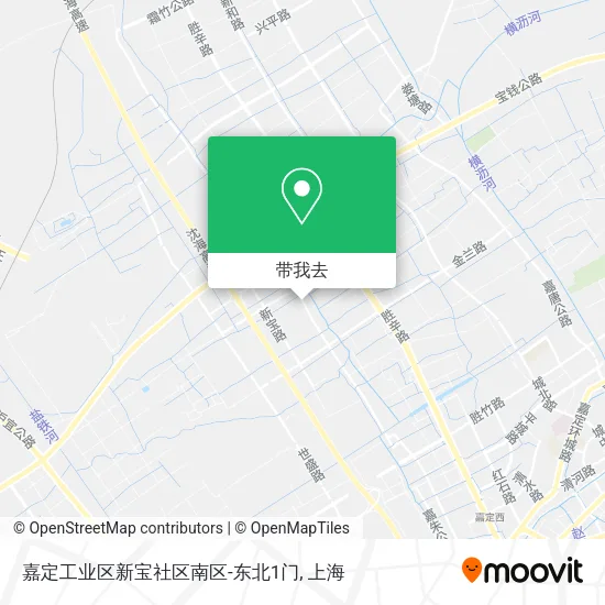 嘉定工业区新宝社区南区-东北1门地图