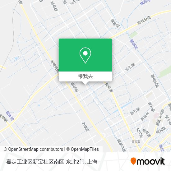 嘉定工业区新宝社区南区-东北2门地图