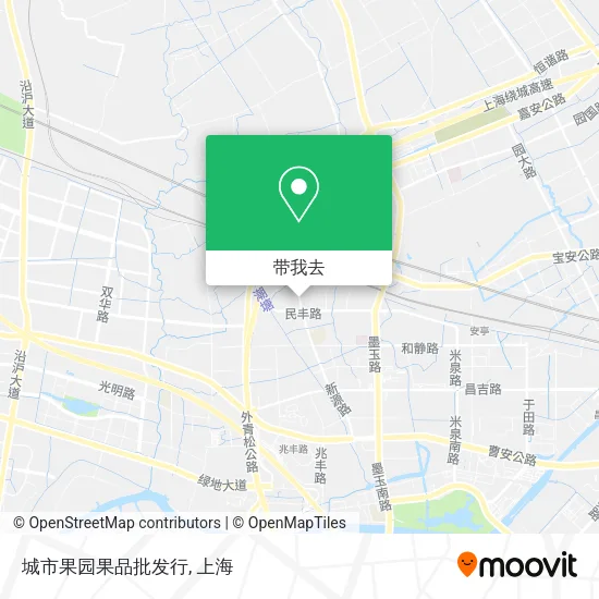 城市果园果品批发行地图