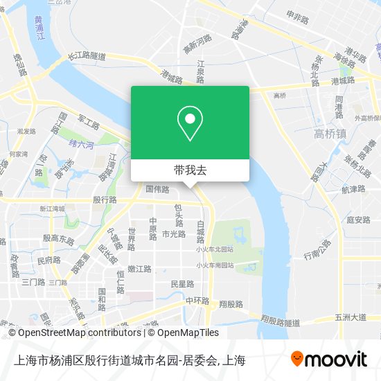 上海市杨浦区殷行街道城市名园-居委会地图