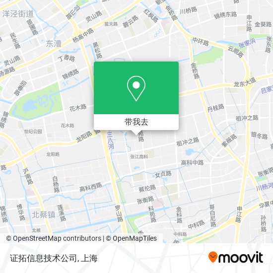 证拓信息技术公司地图