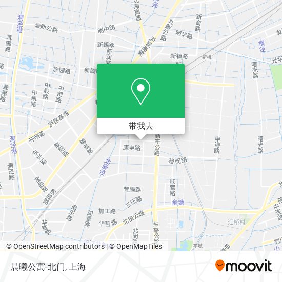 晨曦公寓-北门地图