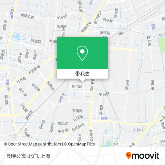 晨曦公寓-北门地图
