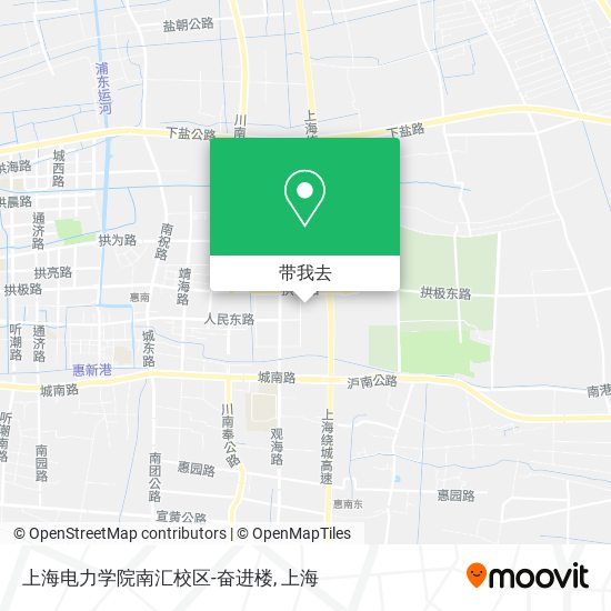 上海电力学院南汇校区-奋进楼地图