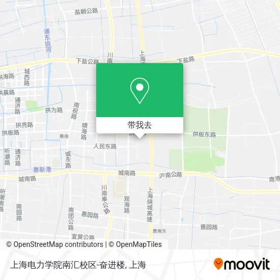 上海电力学院南汇校区-奋进楼地图