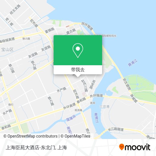 上海臣苑大酒店-东北门地图