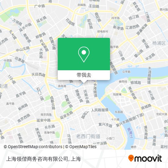 上海领偕商务咨询有限公司地图
