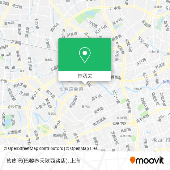 孩皮吧(巴黎春天陕西路店)地图