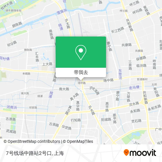 7号线场中路站2号口地图