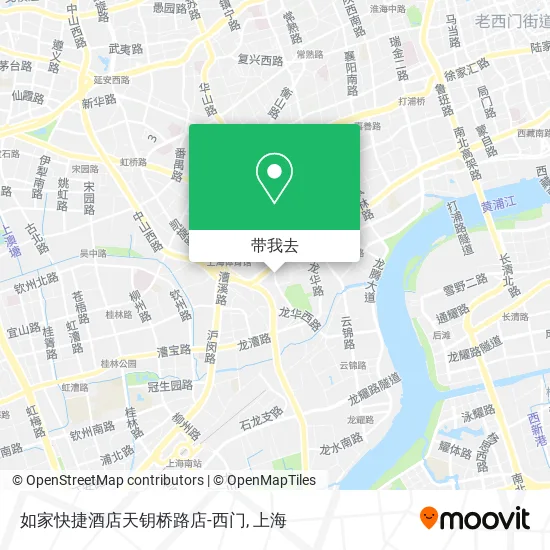 如家快捷酒店天钥桥路店-西门地图