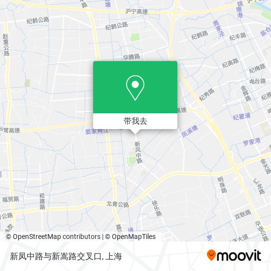 新凤中路与新嵩路交叉口地图