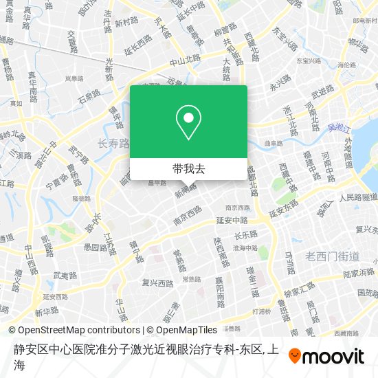 静安区中心医院准分子激光近视眼治疗专科-东区地图