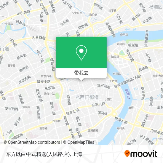 东方既白中式精选(人民路店)地图