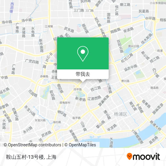 鞍山五村-13号楼地图