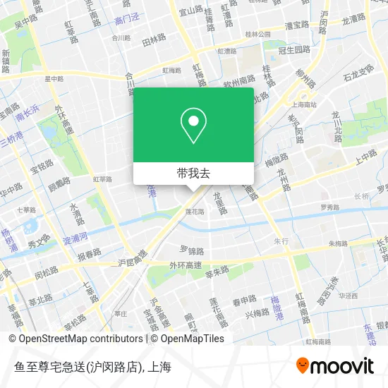 鱼至尊宅急送(沪闵路店)地图