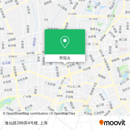 逸仙路288弄4号楼地图