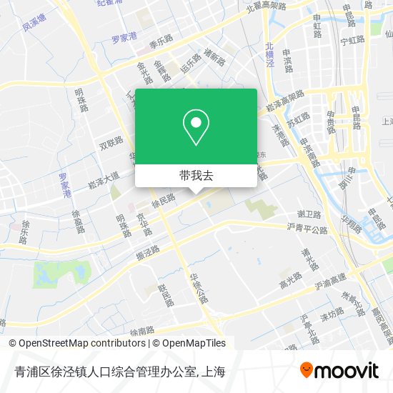 青浦区徐泾镇人口综合管理办公室地图