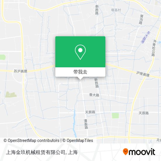 上海金玖机械租赁有限公司地图