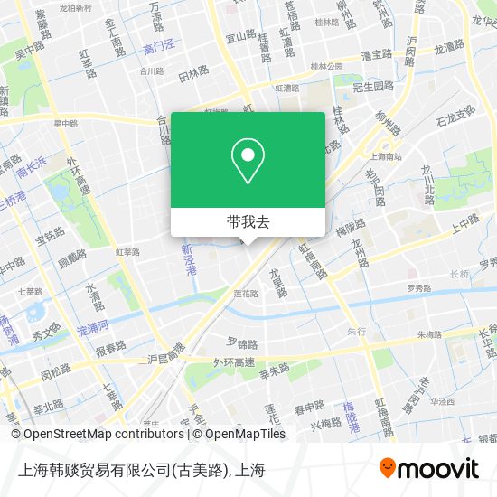 上海韩赕贸易有限公司(古美路)地图