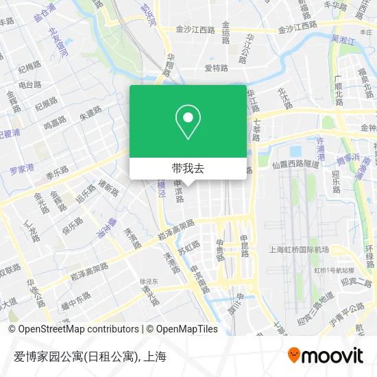爱博家园公寓(日租公寓)地图