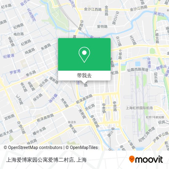 上海爱博家园公寓爱博二村店地图