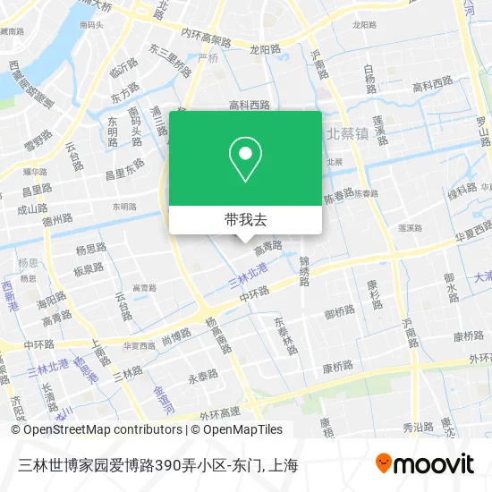 三林世博家园爱博路390弄小区-东门地图