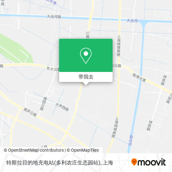 特斯拉目的地充电站(多利农庄生态园站)地图