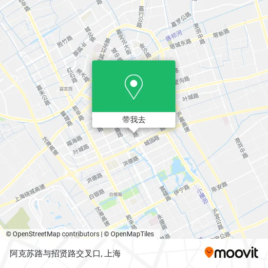阿克苏路与招贤路交叉口地图