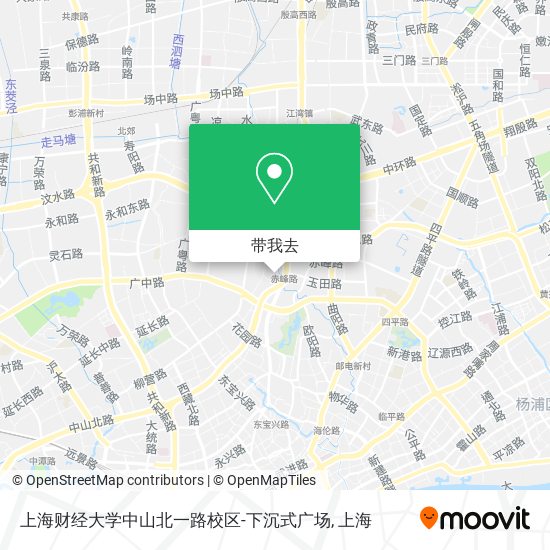 上海财经大学中山北一路校区-下沉式广场地图